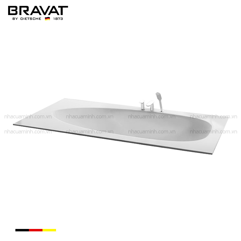 Bồn tắm ngâm âm sàn Bravat B20936W cao cấp