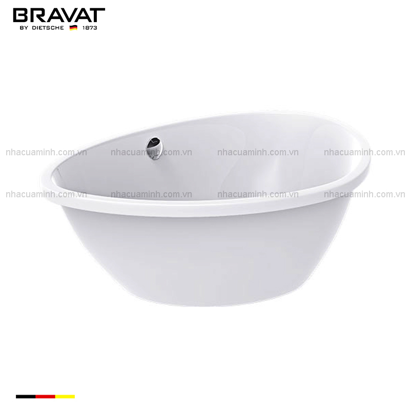 Bồn tắm acrylic 1.5m Bravat B25517W cao cấp