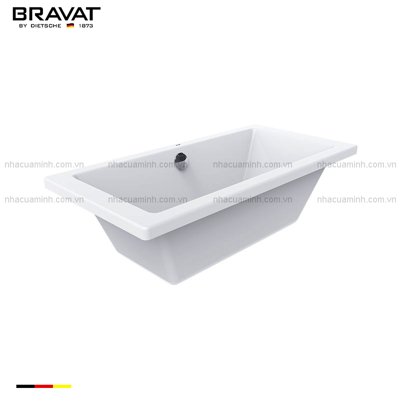 Bồn tắm đơn acrylic Bravat B25809W cao cấp