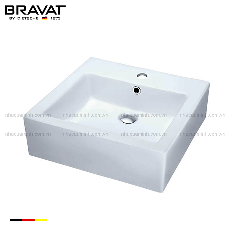 Chậu lavabo đặt bàn Bravat C22325W-1-ENG