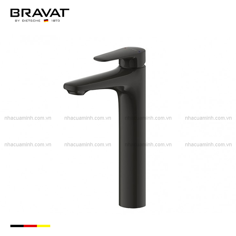 Vòi chậu lavabo thân cao Bravat F1173218BW-A9-ENG nóng lạnh
