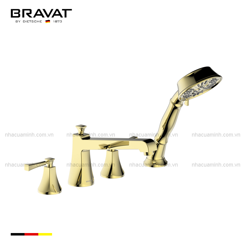 Vòi sen xả bồn tắm cao cấp Bravat F52994BAF-ENG nóng lạnh