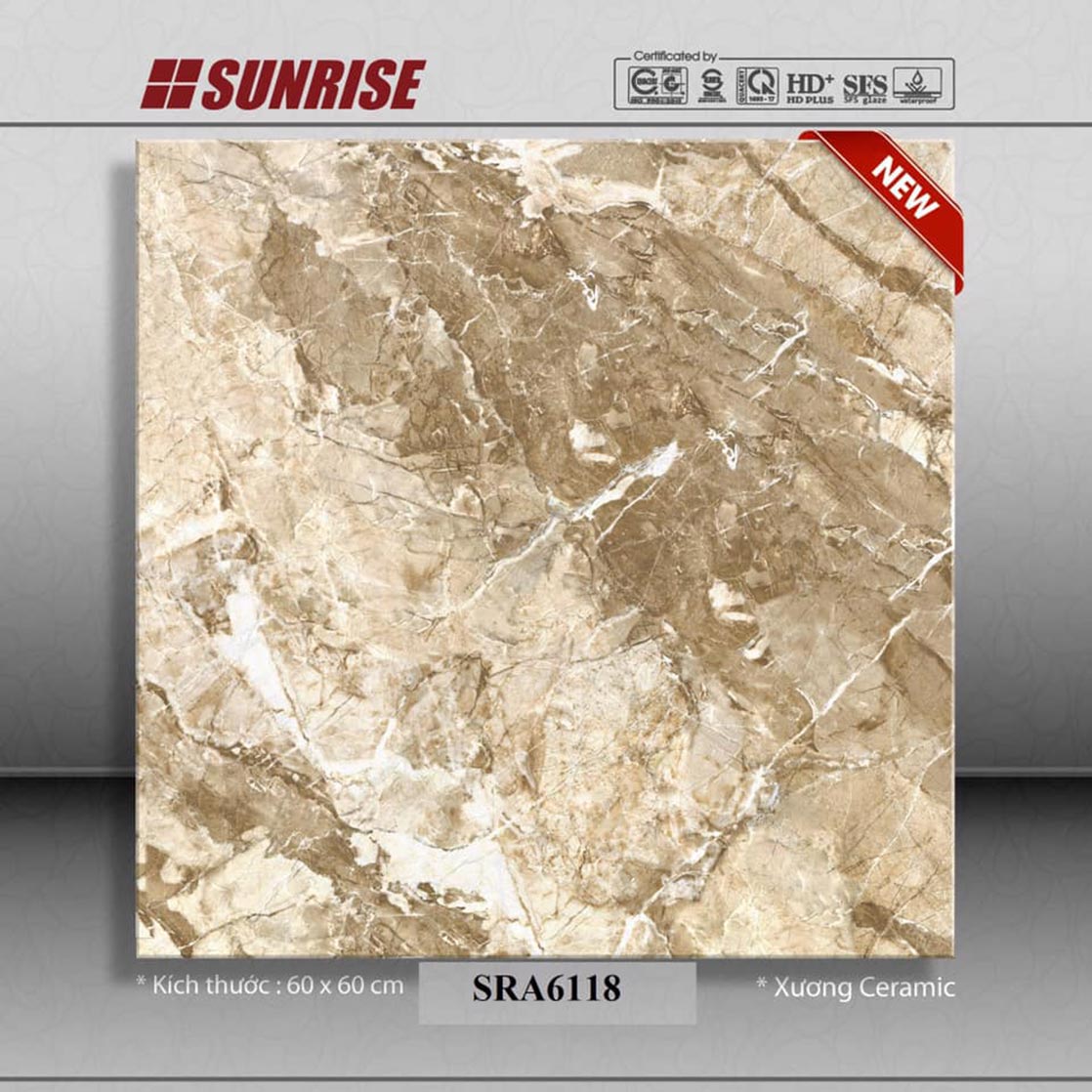Gạch Sunrise 600x600 SRA 6118 giá rẻ