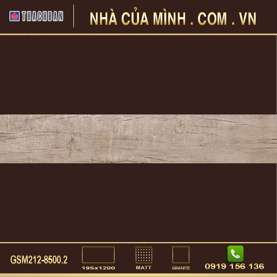 Gạch lát nền vân gỗ Thạch Bàn GSM212-8500.2 cao cấp