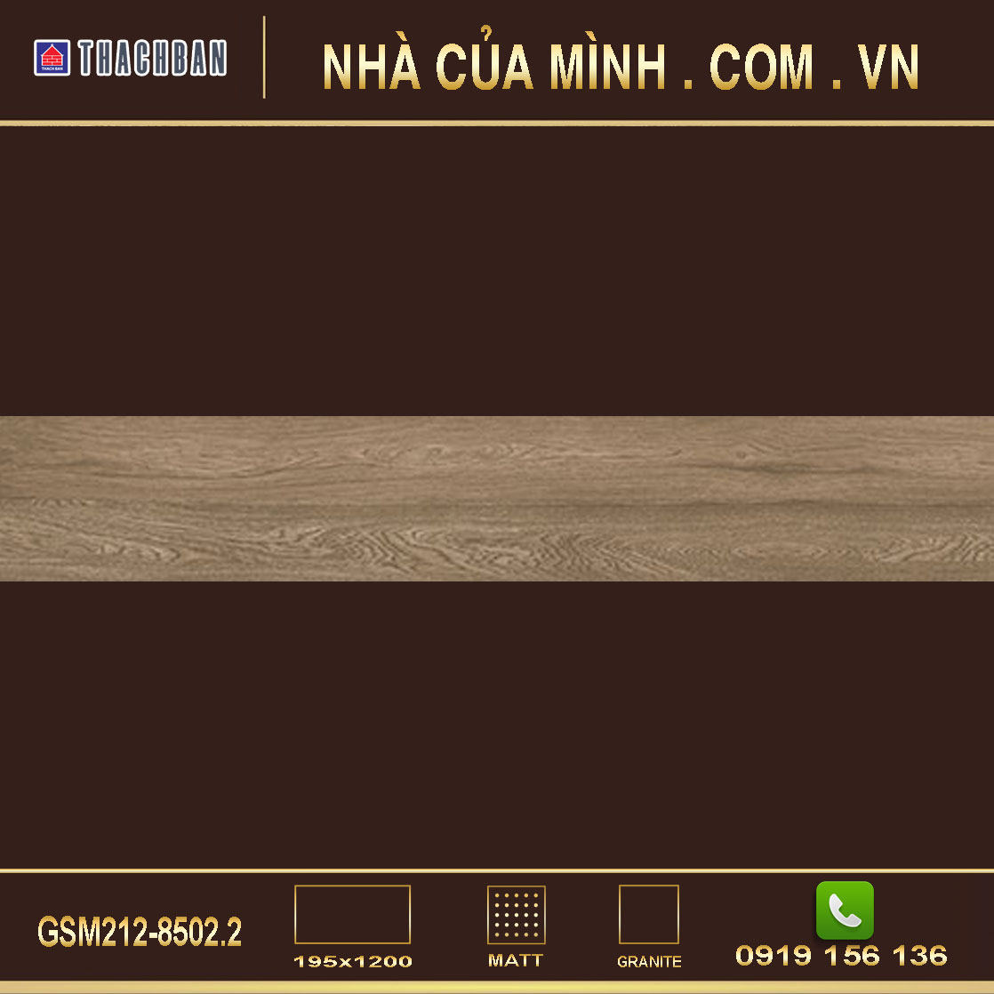 Gạch lát nền vân gỗ Thạch Bàn GSM212-8502.2 cao cấp