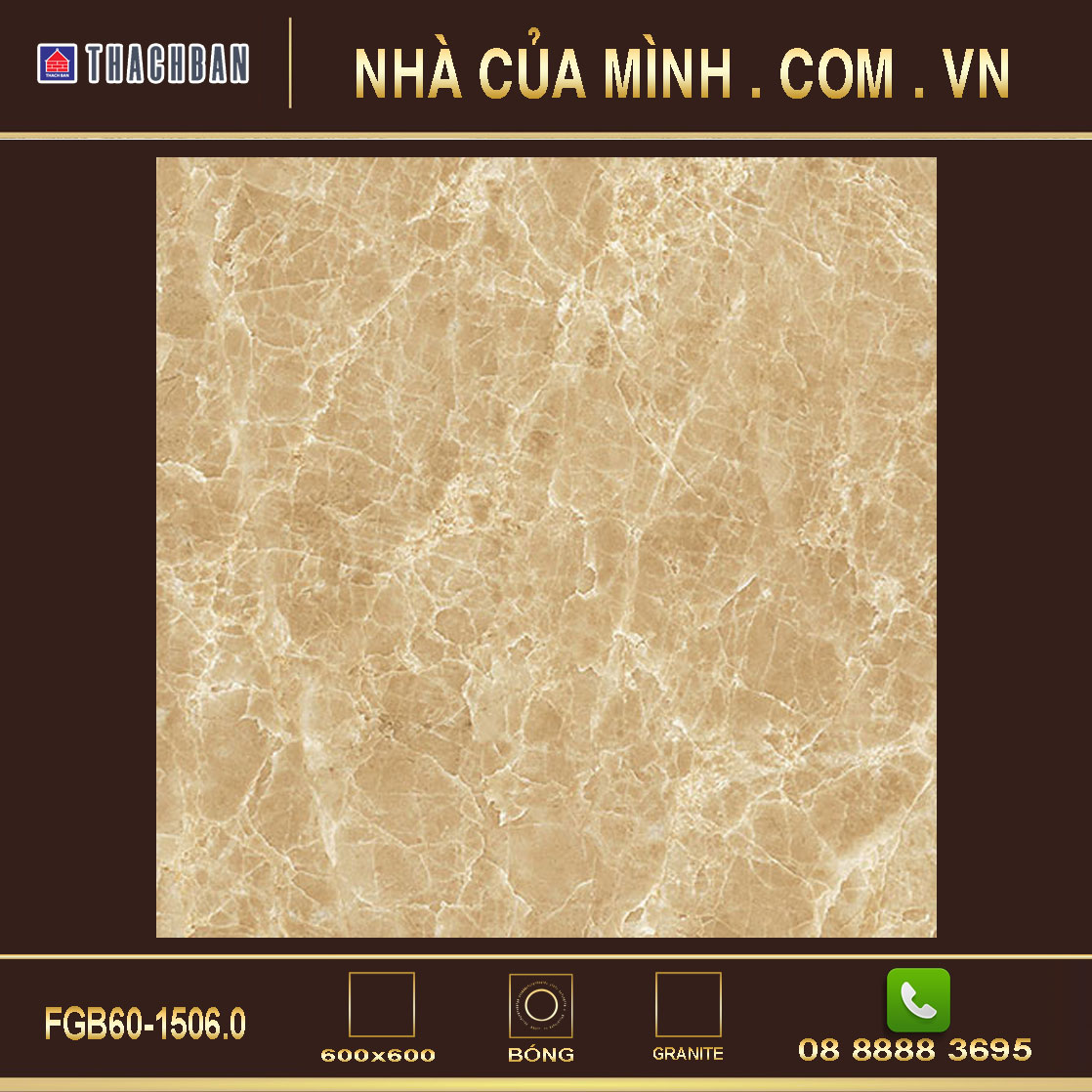 Gạch granite vân đá Thạch Bàn FGB60-1506.0 cao cấp