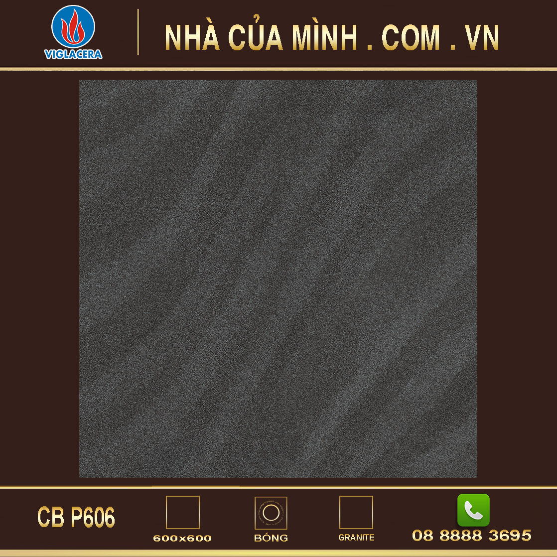Gạch granite đồng chất Viglacera Platinum CB P606 giá rẻ
