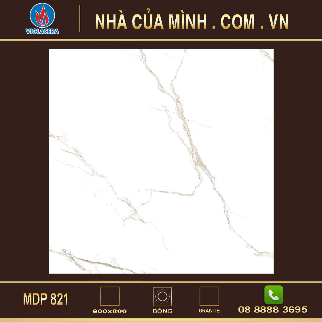 Gạch lát nền granite Viglacera MDP 821 giá rẻ