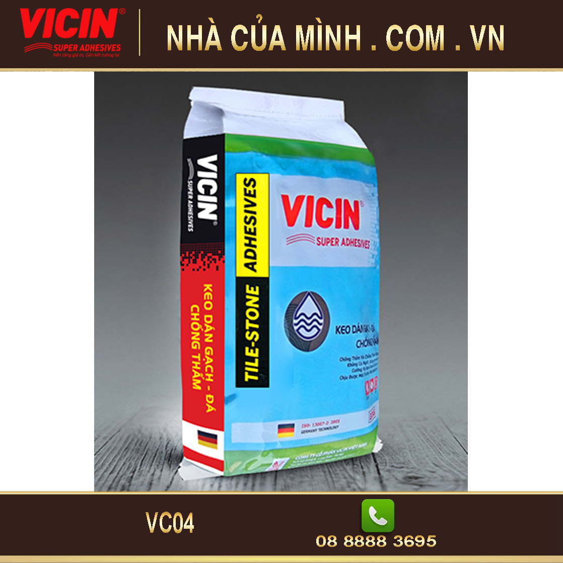Keo ốp lát gạch đá chịu rung động và tải trọng Vicin VC05 giá rẻ